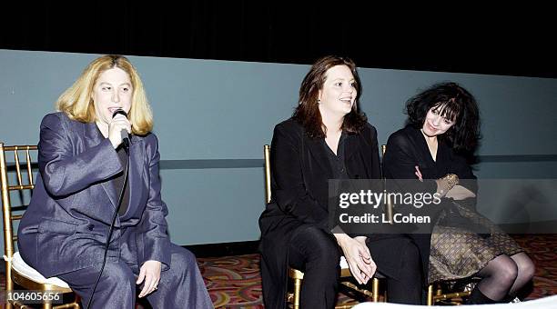 Selise Eiseman, director of Women in Film, & Philippa Boyens and Fran Walsh, co-writers of "The Lord of the Rings"