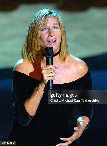 Barbra Streisand sings "You'll Never Walk Alone" to close the 53rd Annual Primetime Emmy Award Show.