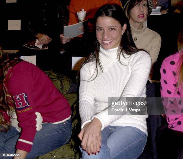 Shoshanna Lonstein during Fashion Week - Luca Luca Fall/Winter 2001 Collection at Bryant Park in New York City, New York, United States.