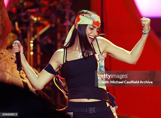 Nelly Furtado performs at the My VH-1 Music Awards 2001 a the Shrine Auditorium in Los Angeles.