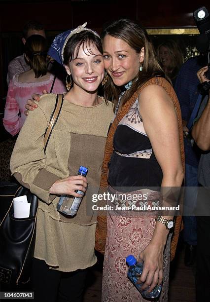 Dana Daurey and Jennifer Blanc during Tiffani Thiessen Hosts MY - TEE Fashion Show and Summer Party at The Lounge in West Hollywood, California,...