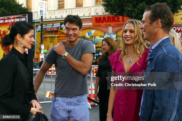 Jill Hennessy, Jerry O'Connell, Estella Warren and Peter Berg