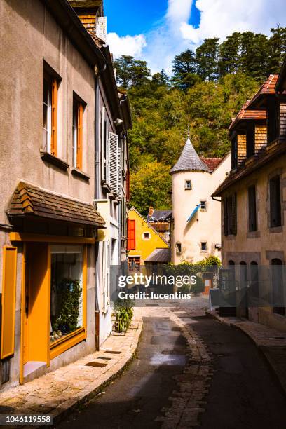 aubusson village, auvergne, france - auvergne rhône alpes stock pictures, royalty-free photos & images