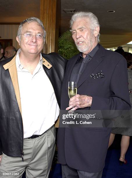 James Coburn with Oscar nominee Randy Newman during S.C.L. Honors OSCAR's Music Nominees at Private Residence in Beverly Hills, California, United...