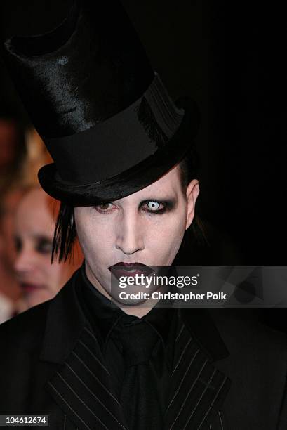 Marilyn Manson during "Final Flight Of The Osiris" World Premiere at Warner Bros. In Burbank, CA, United States.