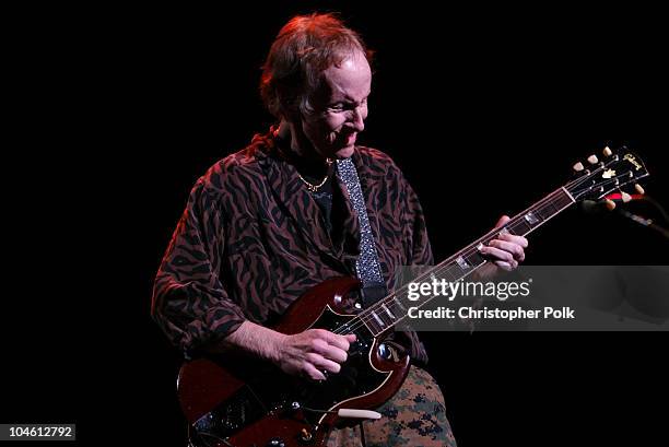 Robby Krieger during The Doors perform live at the Universal Amphitheater at Universal Amphitheater in Universal City, CA, United States.