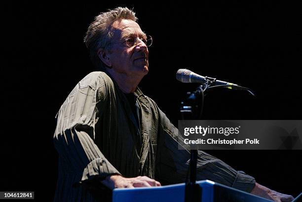 Ray Manzarek during The Doors perform live at the Universal Amphitheater at Universal Amphitheater in Universal City, CA, United States.