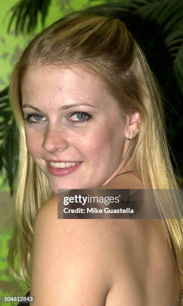 Melissa Joan Hart wearing a Betsey Johnson dress, the dress she wore to her first awards show.