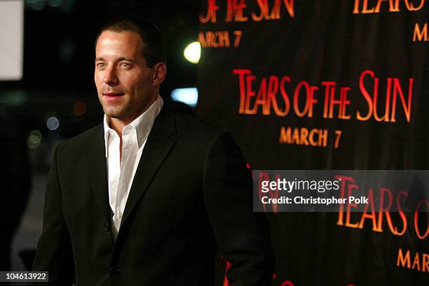 Johnny Messner during "Tears Of The Sun" Special Screening - Arrivals at Mann's Village in Westwood, CA, United States.