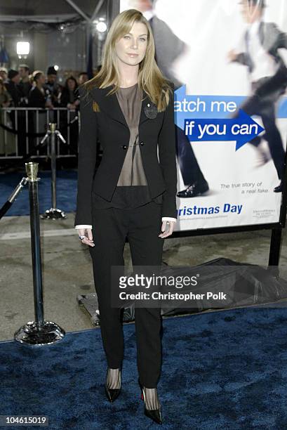 Ellen Pompeo during DreamWorks Premiere of Catch Me If You Can at Mann Village Theatre in Westwood, CA, United States.