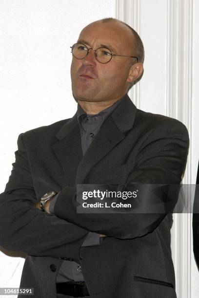 Phil Collins during The Recording Academy 2002 Governors Award at Beverly Hills Hotel in Beverly Hills, California, United States.