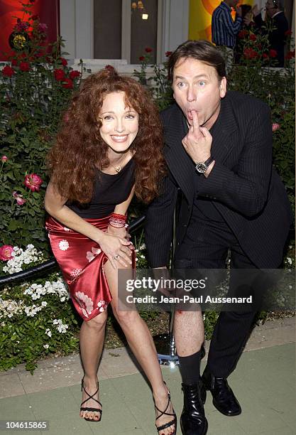 Amy Yasbeck & John Ritter during ABC 2002 Summer Press Tour All - Star Party at Tournament House in Pasadena, California, United States.