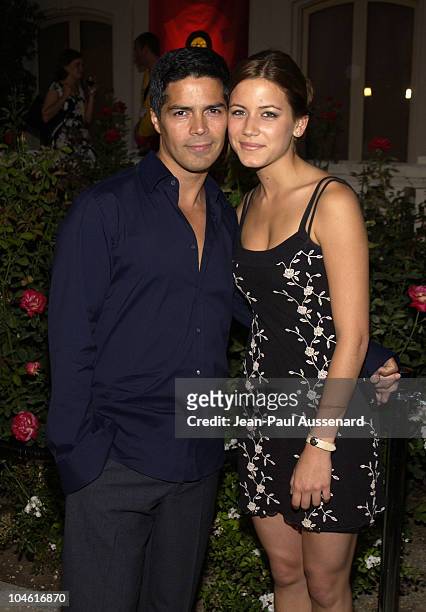 Esai Morales & Nathalie Fay during ABC 2002 Summer Press Tour All - Star Party at Tournament House in Pasadena, California, United States.