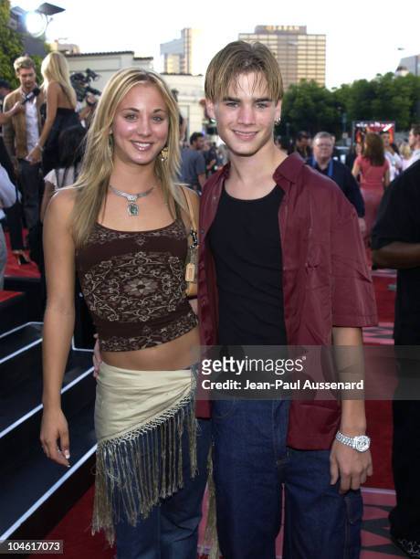 Kaley Cuoco & David Gallagher during "XXX" Premiere in Los Angeles at Mann's Village in Westwood, California, United States.