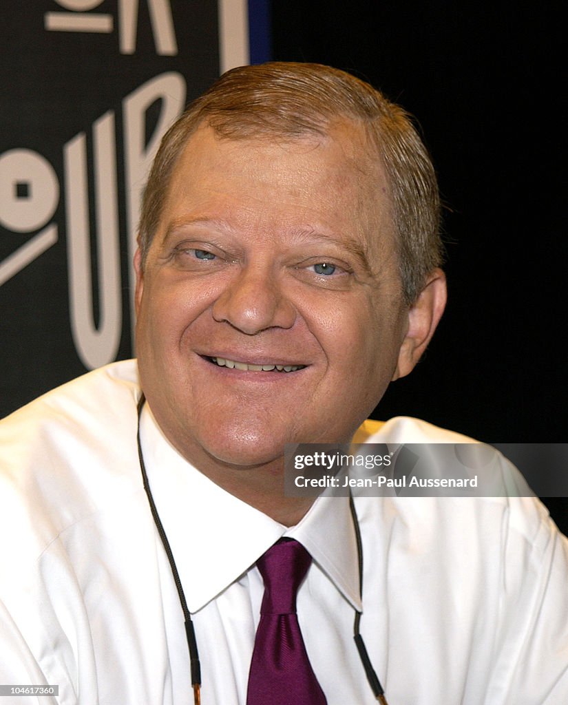 Author Tom Clancy Signs His New Book, "Red Rabbit"