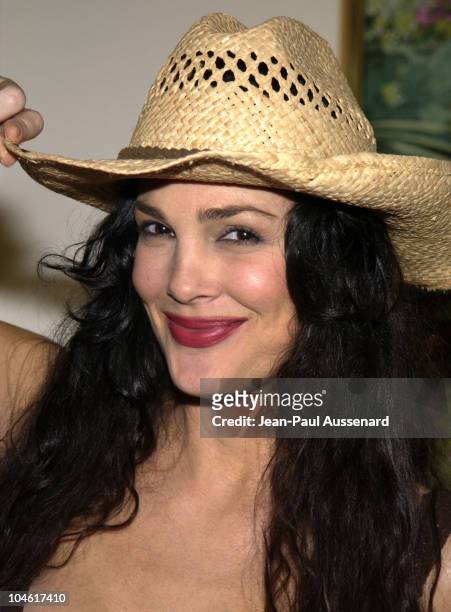 Julie Strain during Controversy Magazine Party at Le Meridien at Le Meridien Hotel in Beverly Hills, California, United States.