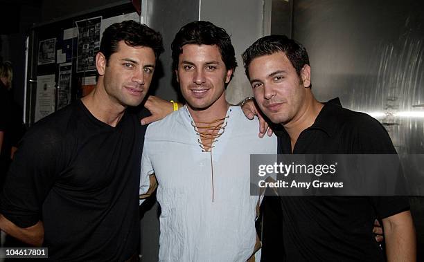 Diego Serrano and brothers Fabian and Felipe during Mantra at The Key Club Every Saturday Night/Grand-Opening at Key Club in West Hollywood,...