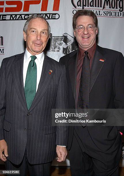 Mayor Michael Bloomberg and John Papanek, editor-in-chief, ESPN The Magazine