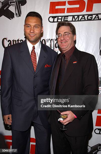 Derek Jeter and John Papanek during Party for ESPN The Magazine's "Next" 2003 Athlete Year End Issue at EXIT in New York City, New York, United...