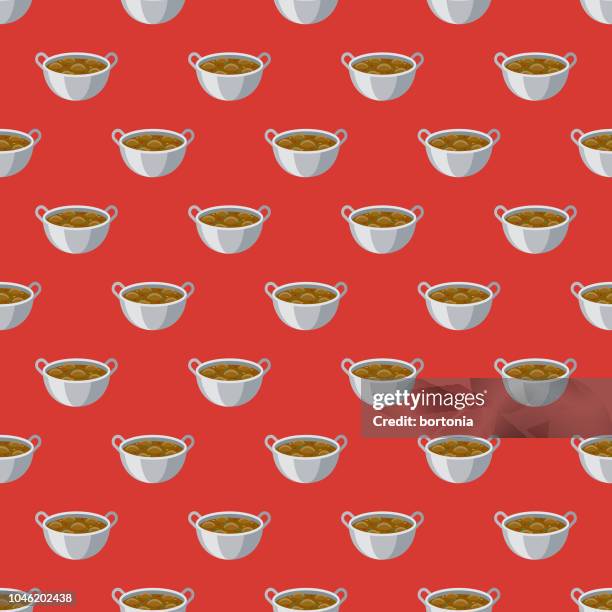 ramadan haleem seamless pattern - middle eastern food stock illustrations
