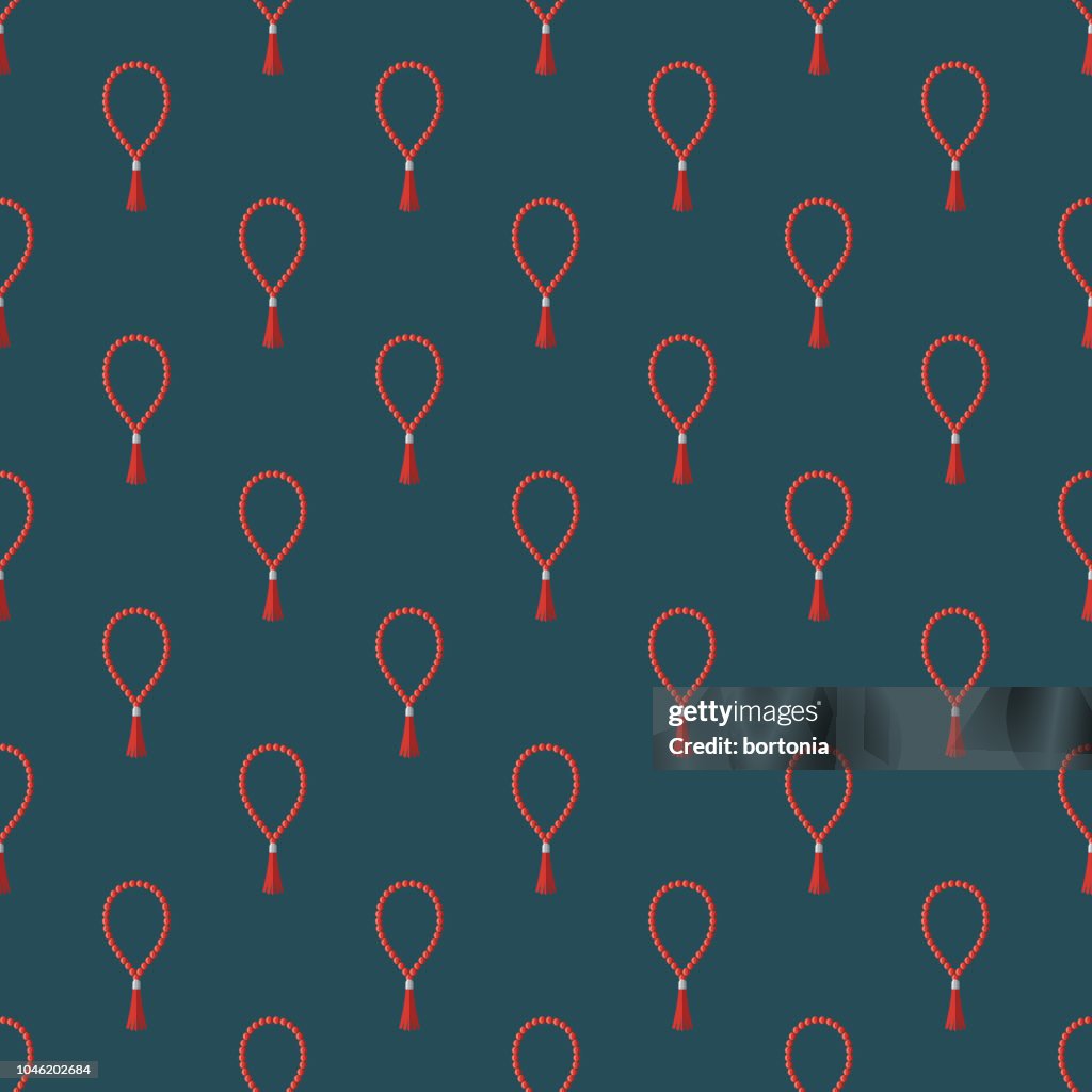 Ramadan Misbaha Seamless Pattern