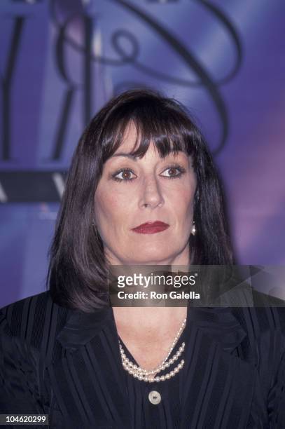 Anjelica Huston during The 20th Annual Crystal Awards - Women in Film at Century Plaza Hotel in Century City, California, United States.