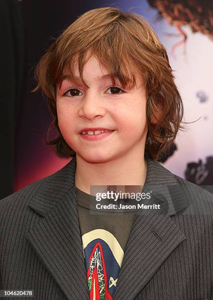 Jonah Bobo during "Zathura" Los Angeles Premiere - Arrivals at Mann's Village Theatre in Westwood, California, United States.