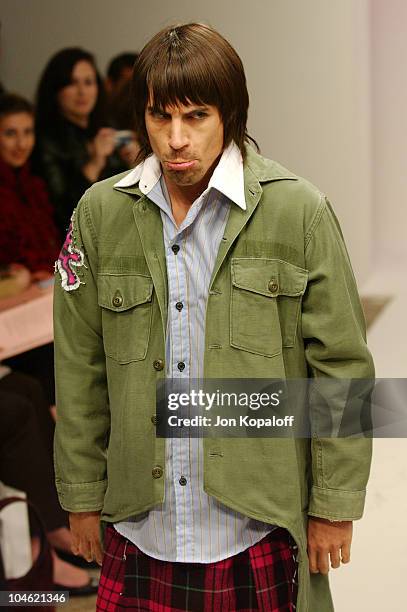 Anthony Kiedis during Playstation 2 Hosts Shawn At L.A. Fashion Week-Fashion Show and Party at The Standard Hotel Downtown in Los Angeles,...