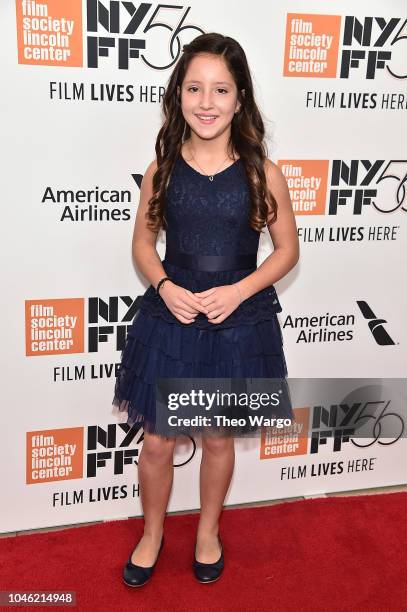 Daniela Demesa attends the "ROMA" premiere during the 56th New York Film Festival at Alice Tully Hall, Lincoln Center on October 5, 2018 in New York...