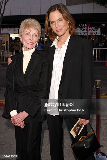 Janet Leigh and Kelly Curtis during A Special Screening og MGM's "It Runs In The Family Premiere" - Arrivals at Mann Bruin Theatre in Westwood, CA,...