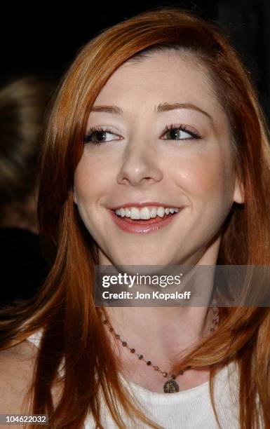 Alyson Hannigan during "Buffy The Vampire Slayer" Wrap Party at Miauhaus in Los Angeles, California, United States.