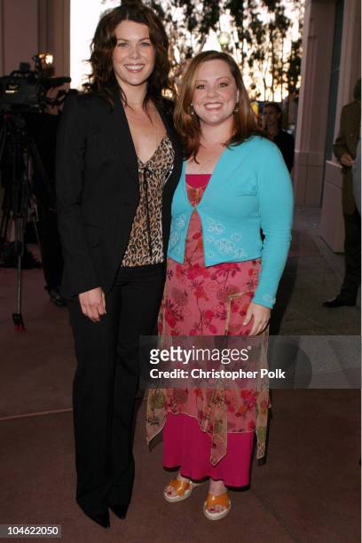 Lauren Graham and Melissa McCarthy during ACADEMY OF TELEVISION ARTS & SCIENCES presents Behind the Scenes of "Gilmore Girls" at Leonard H. Goldenson...