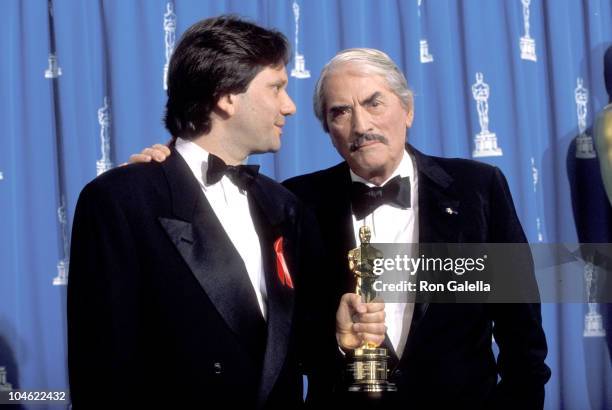 Gregory Peck & Sean Ferrer during 65th Annual Academy Awards at Shrine Auditorium in Los Angeles, California, United States.