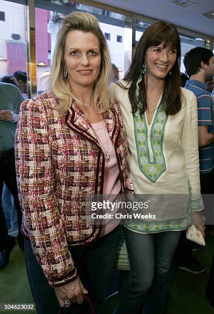 Nancy Davis and Gwen McCaugh during Tory Burch Launches West Coast Store "Tory by TRB" at Tory by TRB in Los Angeles, California, United States.