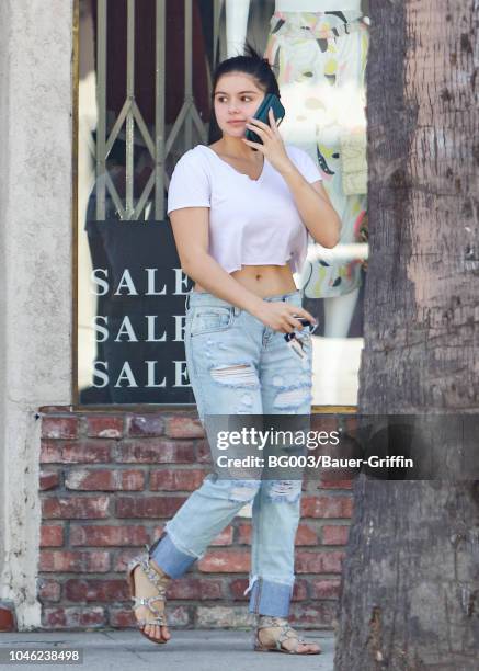 Ariel Winter is seen on October 05, 2018 in Los Angeles, California.