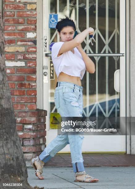 Ariel Winter is seen on October 05, 2018 in Los Angeles, California.