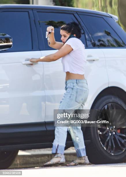 Ariel Winter is seen on October 05, 2018 in Los Angeles, California.