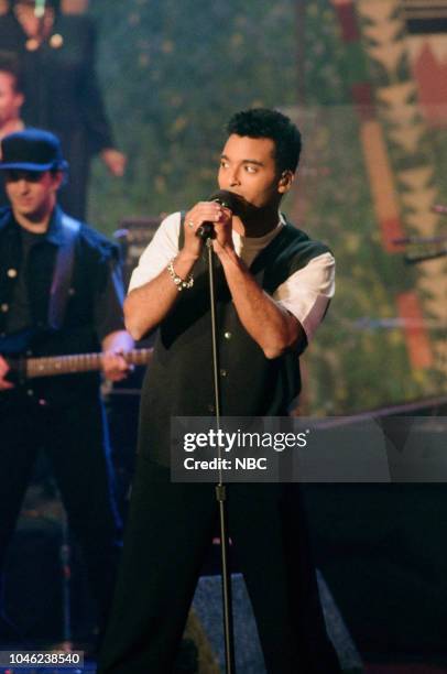 Episode 464 -- Pictured: Singer-songwriter Jon Secada performing on May 23rd, 1994 --