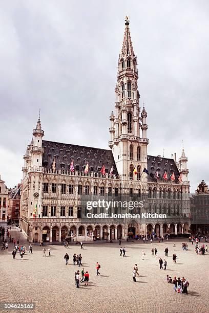 la masion du roi, grand place, brussels - グランプラス ストックフォトと画像