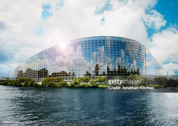 european parliament strasbourg - european parliament stock pictures, royalty-free photos & images
