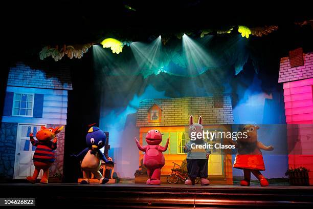General view of the spectacle's rehearsal, Backyardigans at Metropolitan Theater on September 28, 2010 in Mexico City, mexico.