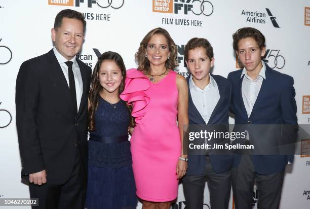 Actress Daniela Demesa and family attend the 56th New York Film Festival premiere of "ROMA" at Alice Tully Hall, Lincoln Center on October 5, 2018 in...