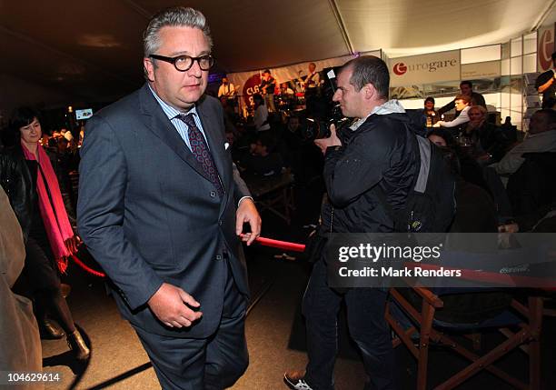 Prince Laurent of Belgium assists the opening night of the 25th Festival International du Film Francophone at Cameo Cinemas on October 1, 2010 in...