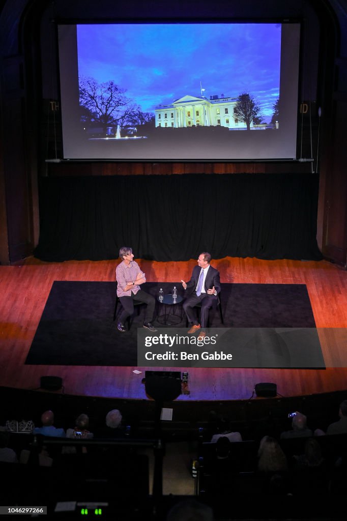Borowitz Writer Andy Borowitz and Democratic Representative Adam Schiff speak ...