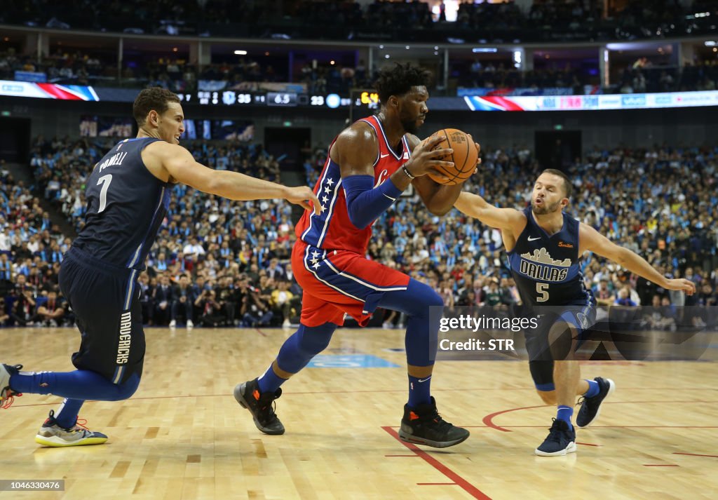 BASKET-NBA-CHN-MAVERICKS-SIXERS