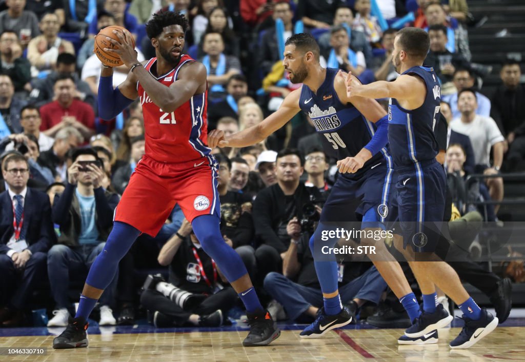 BASKET-NBA-CHN-MAVERICKS-SIXERS