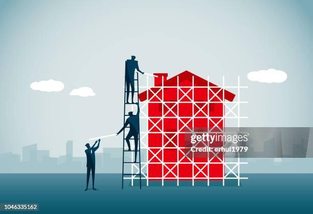 housing development - property maintenance stock illustrations
