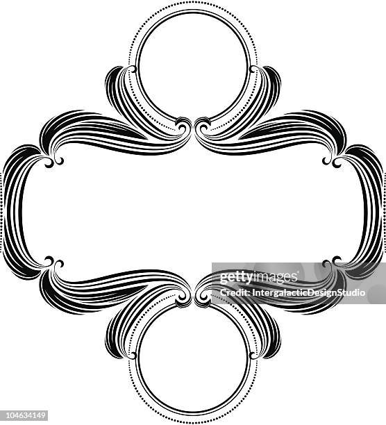 art nouveau decorative frame - art nouveau stock illustrations