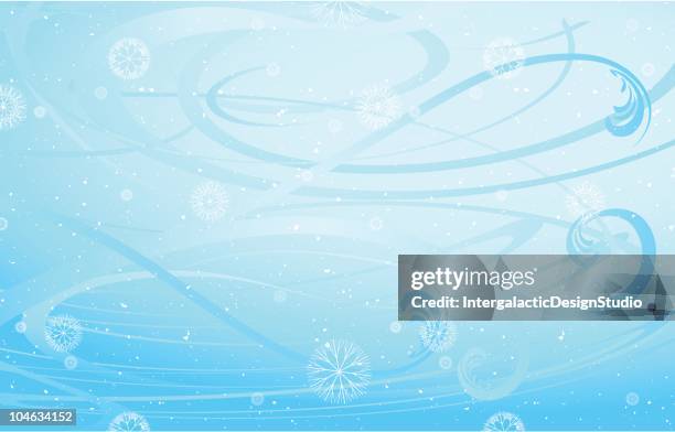 winter wind storm - blizzard stock illustrations