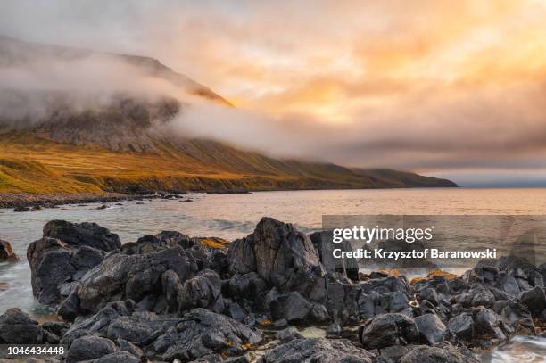 majestic landscape - westfjords iceland stock pictures, royalty-free photos & images